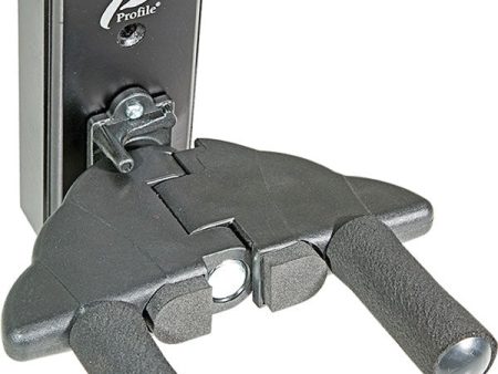 Profile PR-G85B Wall Mount Guitar Hanger w  Auto Clamp - Black Online Hot Sale