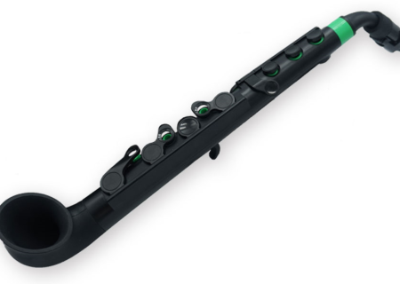 Nuvo N520JBGN jSax Plastic Curved Starter Saxophone V2 (Black Green) For Sale