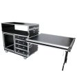 ProX XS-12U4DTWCO Dual-Table Case And Mixing Console Workstation W-Casters Supply