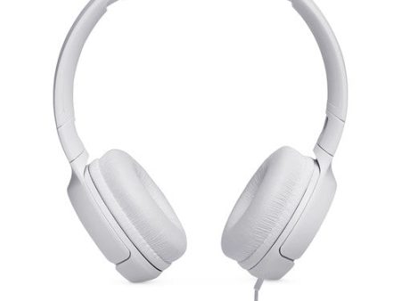 JBL TUNE 500 Wired On-Ear Headphones (White) For Sale