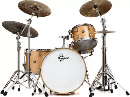 Gretsch Drums RN2-R643-GN 3-Piece (13 16 24) Shell Pack (Gloss Natural) Fashion