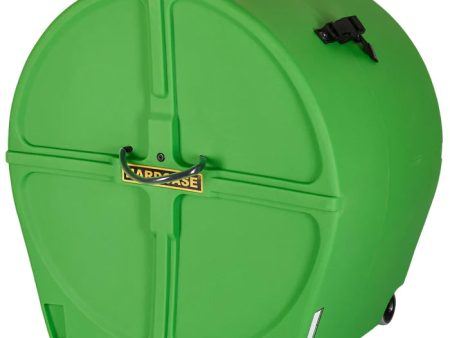 Hardcae HNP24BLG 24  Bass Drum Case With Wheels (Light Green) Supply