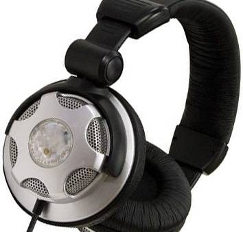 Profile HP-40 DJ Studio Headphones with Flip Up Earpiece - Black and Grey Online Sale