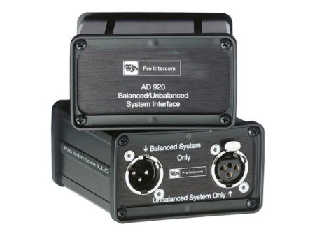 Pro Intercom AD920 Balanced Unbalanced Interface Adapter Online Sale