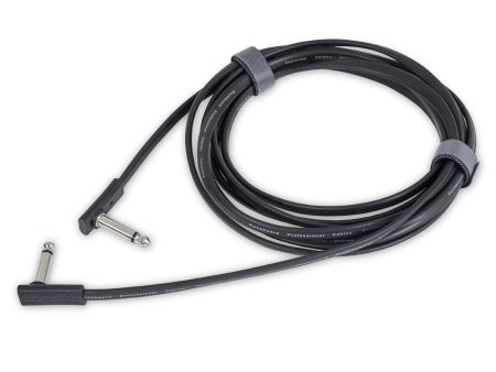 RockBoard RBO CAB FL 300BLK AA Flat Instrument Cable, Angled   Angled - 300 cm   118 7 64  For Sale