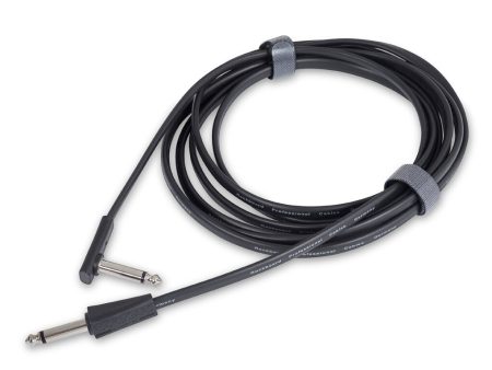 RockBoard RBO CAB FL 300BLK SA Flat Instrument Cable, Straight   Angled - 300 cm   118 7 64  For Sale