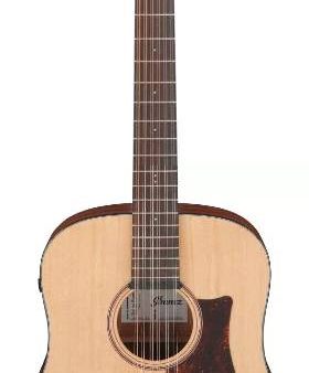 Ibanez AAD1012EOPN Advanced 12-string Acoustic-electric Guitar (Open Pore Natural) Hot on Sale