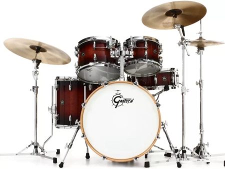 Gretsch Drums RN2-E604-CB Renown 4-Piece (20 10 12 14) Shell Pack (Cherry Burst) For Cheap