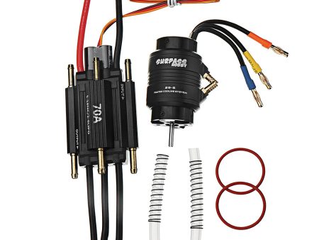 2958 4200KV Brushless Motor 70A ESC 29-S Water Cooling Jacket Combo Set for 2-3kg Rc Boat Parts Online Hot Sale